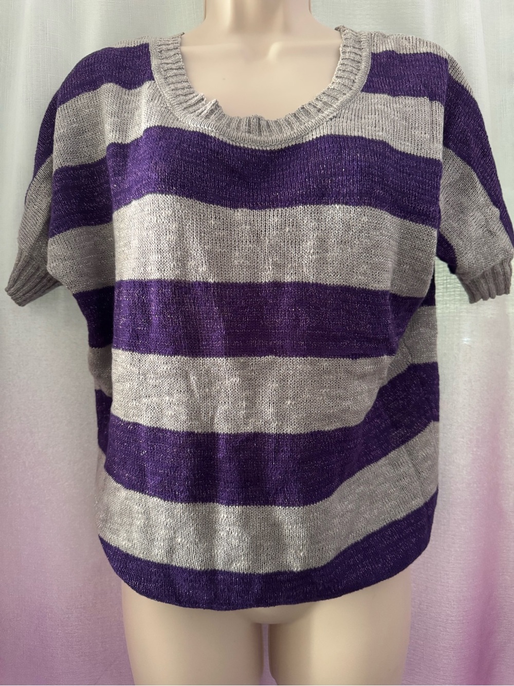 lei Lavender and Purple Knit Top